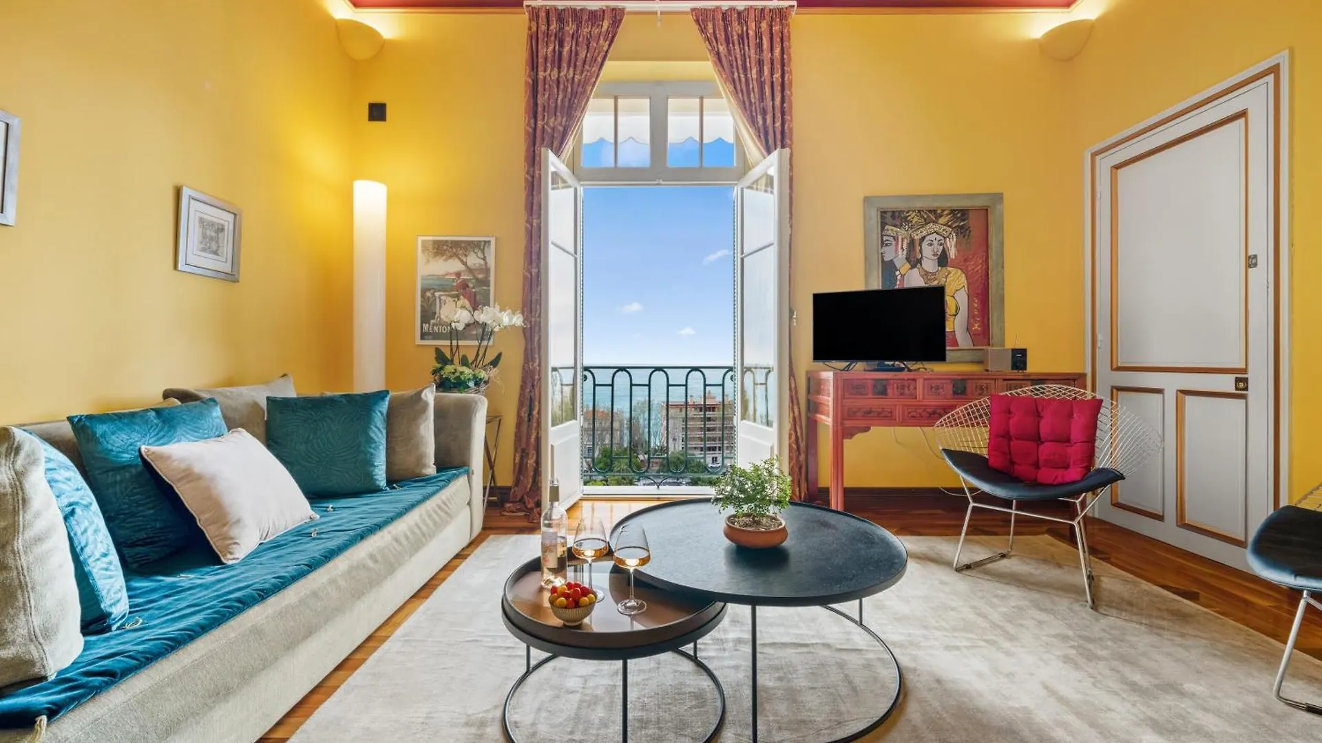 Le Coq Tersling - Residential Parking - Ac - Sea View Apartment Menton